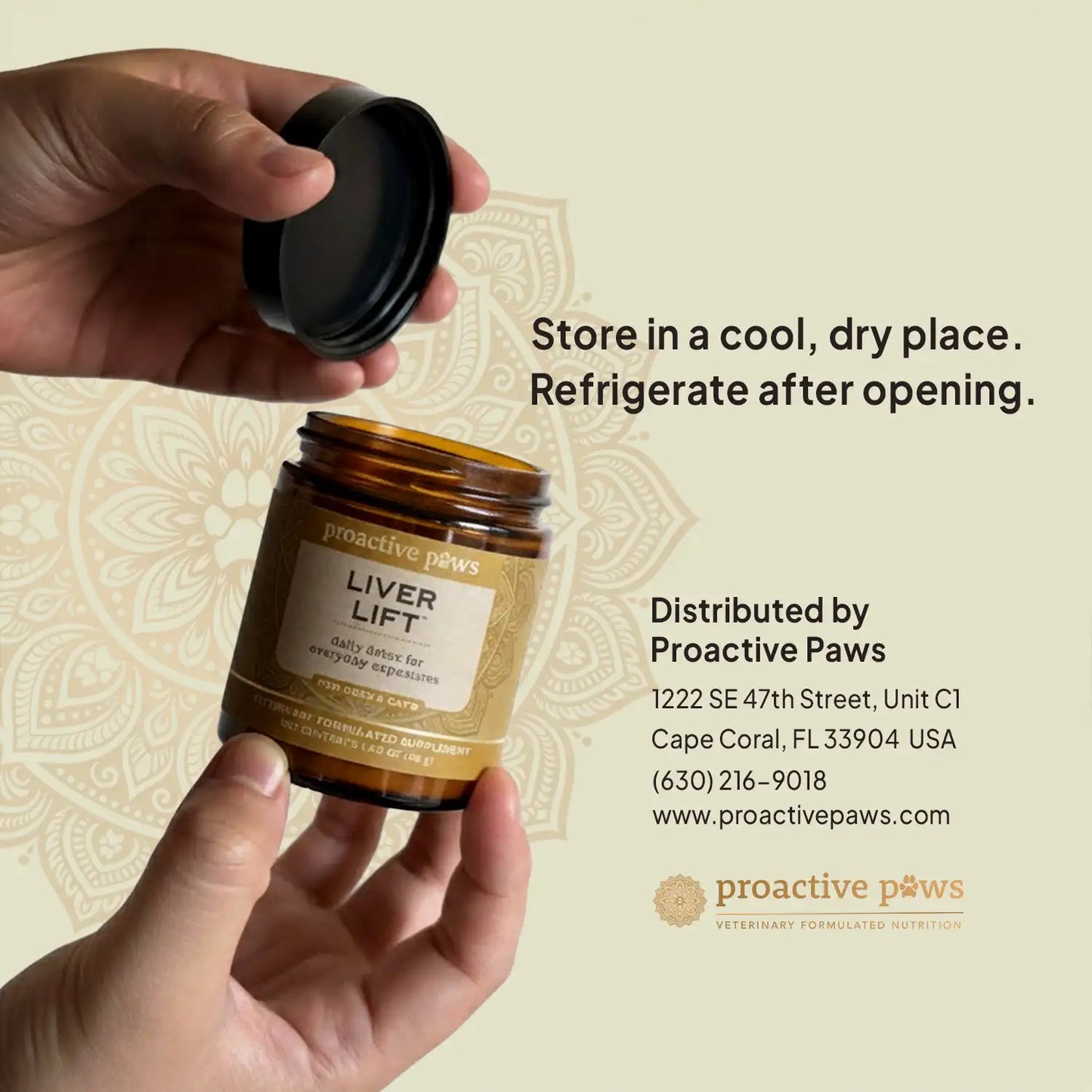 liver lift storage note