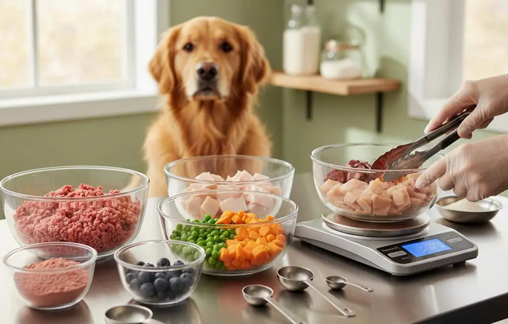 Pet raw diet meal prep