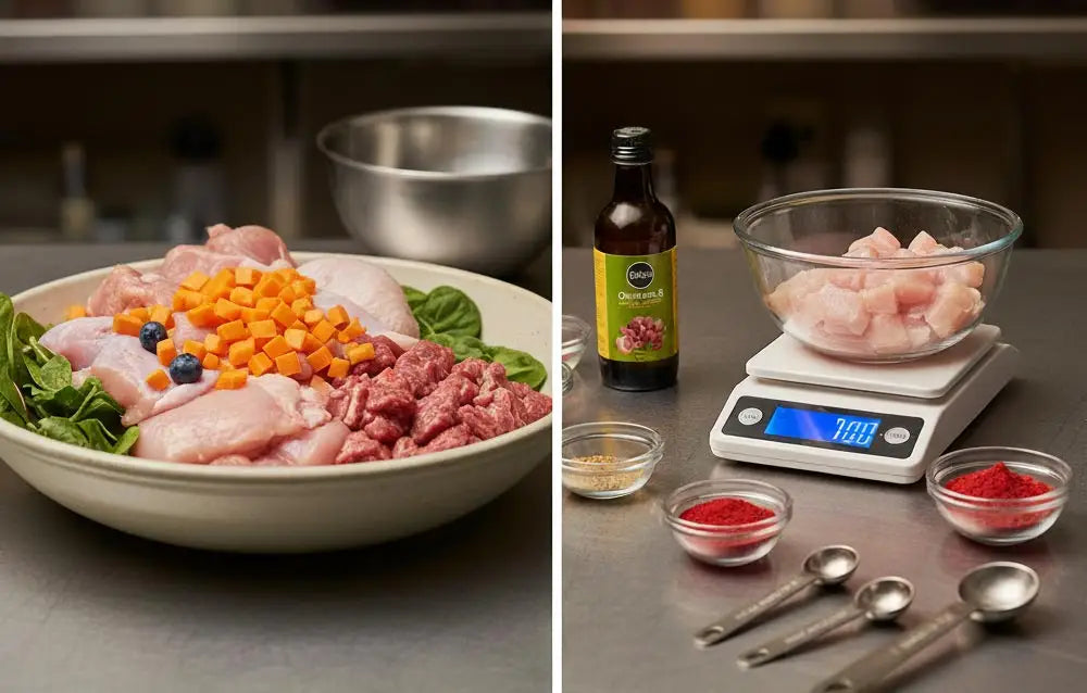 dog food preparation comparison