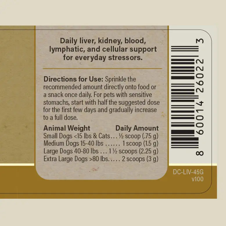 liver lift label direction of use