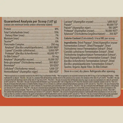 prime enzyme label guaranteed analysis