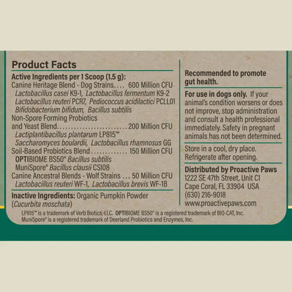 primitive probiotics product facts