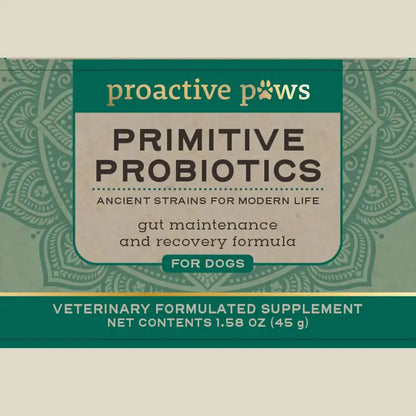 primitive probiotics label front