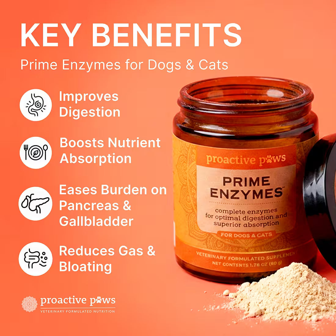 proactive paws prime enzyme key benefits